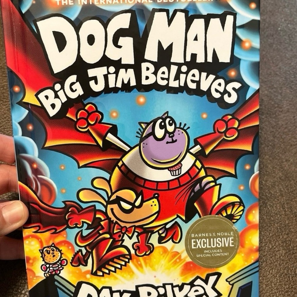 Scholastic Dog Man: Big Jim Believes - Vibrant Cover